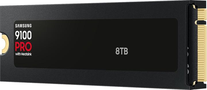 Actual product image Samsung 8TB 9100 PRO with Heatsink M.2 NVMe SSD (8000 GB, M.2 2280)