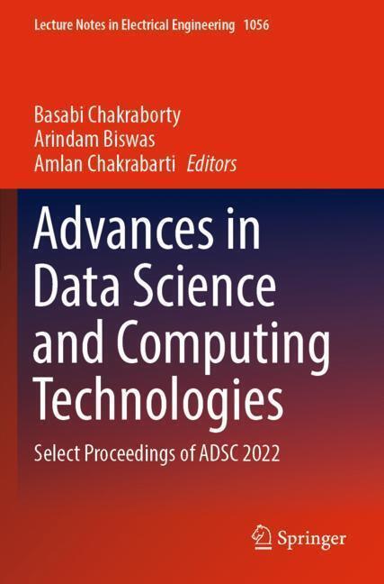Actual product image Advances in Data Science and Computing Technologies (Arindam Biswas, Basabi Chakraborty, Amlan Chakrabarti, 2024)