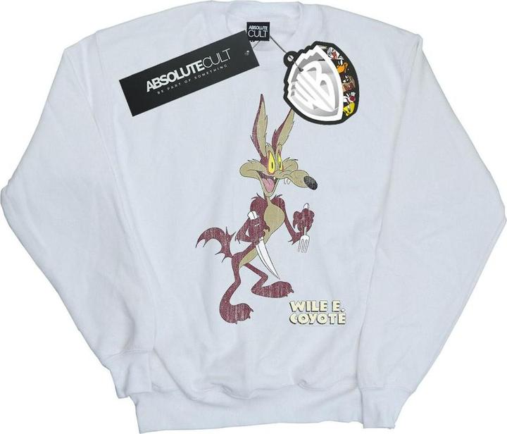 Actual product image Looney Tunes Mens Wile E Coyote Distressed Sweatshirt (4XL)