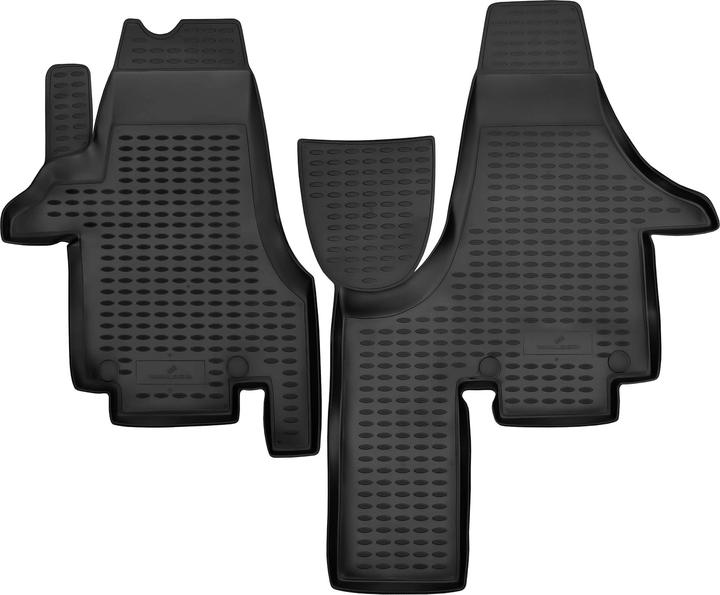 Walser Rubber mats XTR for VW Multivan T5 04/2003-08/2015 (2 front mats + 2 rear mats)