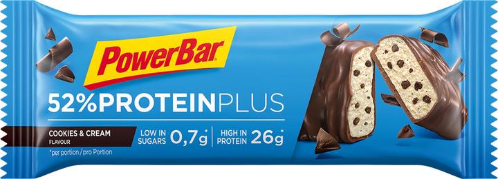 Produktbild Powerbar ProteinPlus 52% Bar (Cookies and Cream, 20 Stk., 1000 g)