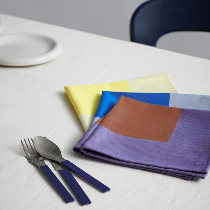 Actual product image HAY MVS Cutlery 4 pc - Dark blue (4 Piece, Cutlery set)