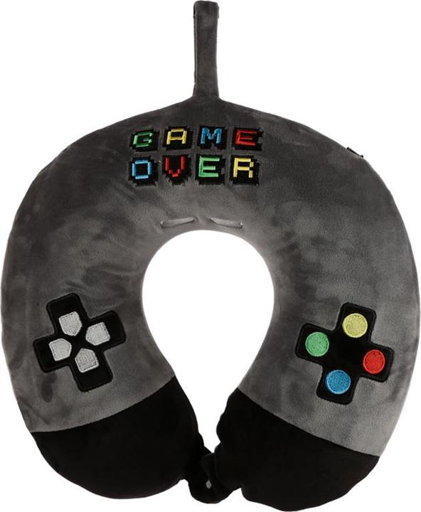 Puckator Relaxeazzz Plüsch Game Over Plüsch Memory Schaumstoff Reisekissen