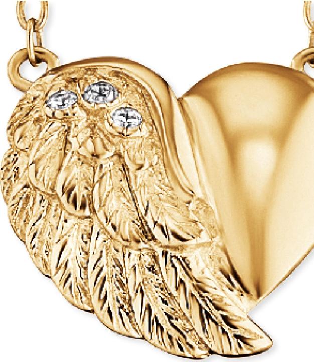 Actual product image Engelsrufer Necklace heart wings gold (925 silver, 40 - 44 cm)