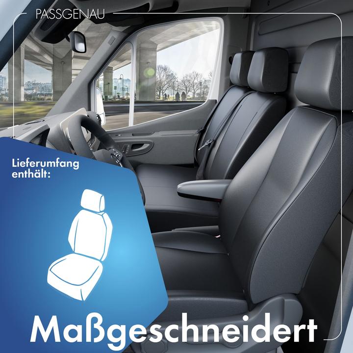 Produktbild Walser Sitzbezüge für Dacia Dokker vorne Fahrer aus Kunstleder BJ 2012 - heute