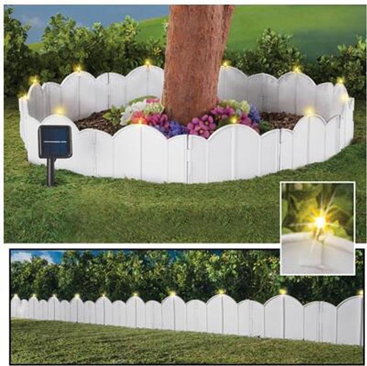 Actual product image HTI-Living Beeteinfassung 1000 cm Zierzaun Cloud mit Beleuchtung (1008 cm)