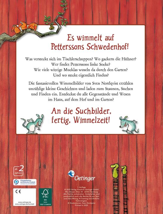 Actual product image Das grosse Pettersson und Findus Wimmelbuch (German, Sven Nordqvist, 2025)