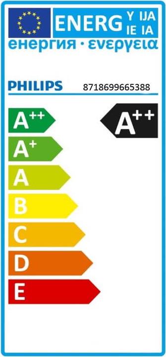 Energy Label Philips Lamp (E14, 2 W, 250 lm, 1 x, E)