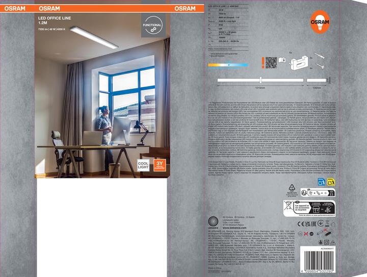 Immagine prodotto Osram LINEA UFFICIO A LED 1,2M 48W 4000K (4800 lm)