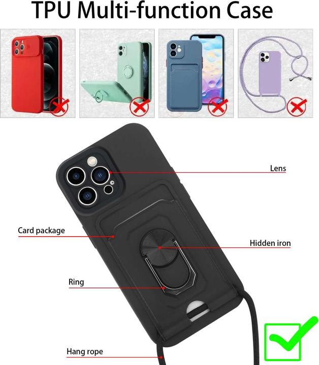 Immagine prodotto Cadorabo Custodia per Apple iPhone 11 PRO MAX con catena e funzione stand