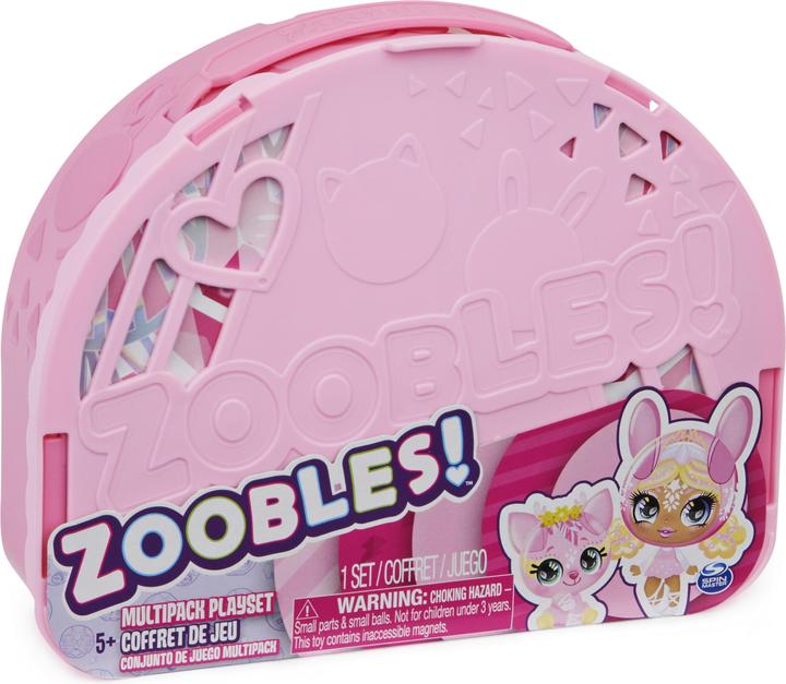 Actual product image Spin Master Zoobles Diva Ballerina Dance Studio Play Set and Storage with 3 Exclusive Figures