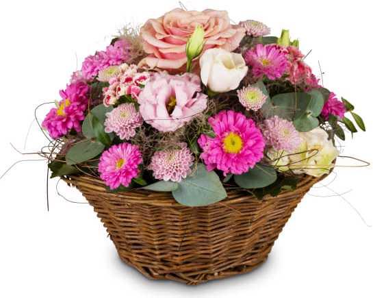 Produktbild Fleurop Korb voll zarter Blumen