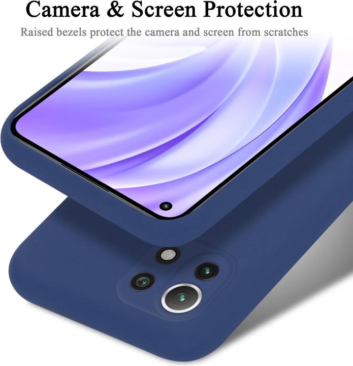 Productafbeelding Cadorabo TPU Liquid Silicone Hoesje voor Xiaomi Mi 11 LITE (4G / 5G) / 11 LITE NE (Xiaomi Mi 11 Lite, Xiaomi Mi 11 Lite 5G, Xiaomi 11 Lite 5G NE)