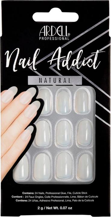 Actual product image Ardell Nail Addict - Nail Addict Natural Oval (Nail lutensil, White)