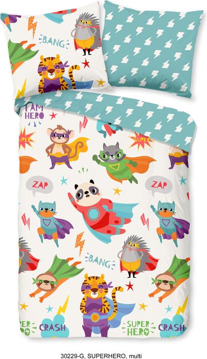 Image du produit Good Morning Superhero (Set de linge de lit, 120 x 150 cm, 60 x 70 cm)