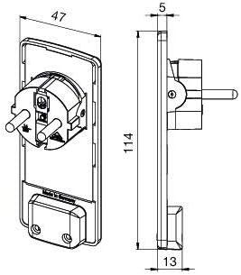 Image du produit Kalitec Schulte Elektrotechnik GmbH 1510 0000 0300 EVOline Plug Fiche de sécurité extra-plate, blanche