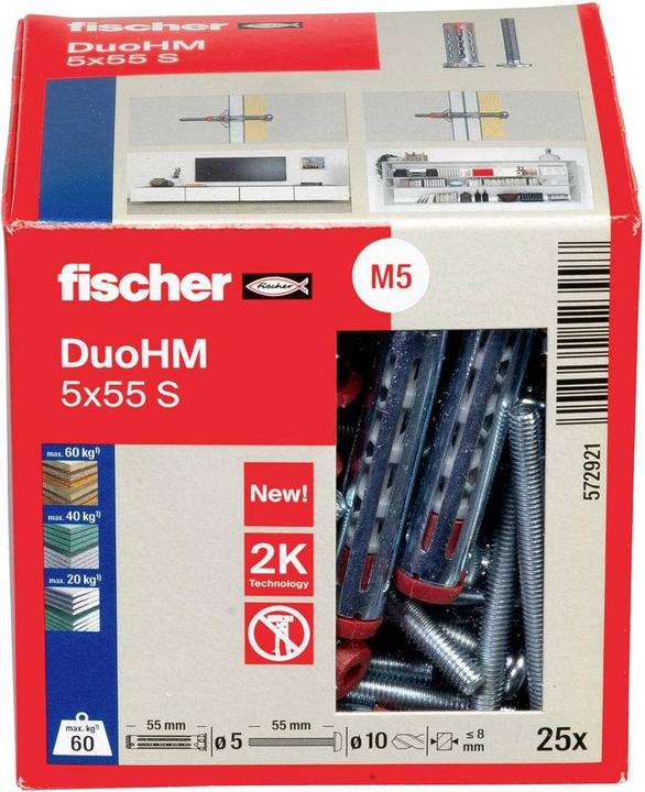 Immagine prodotto Fischer DuoHM 5x55 S PZ 572921 (25 pz.)