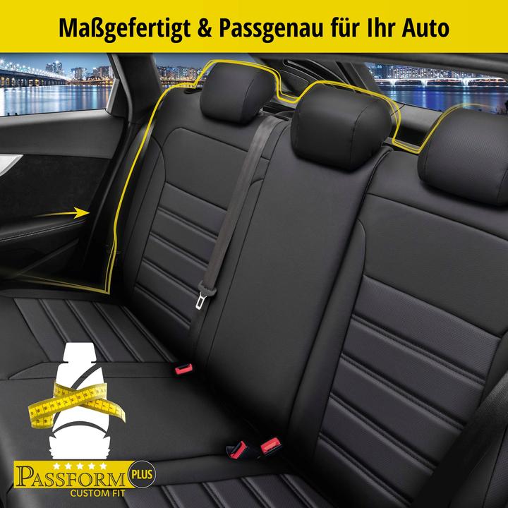 Image du produit Walser Housse de siège pour BMW 3 (E90) 02/2004-02/2012, 1 housse de banquette arrière
