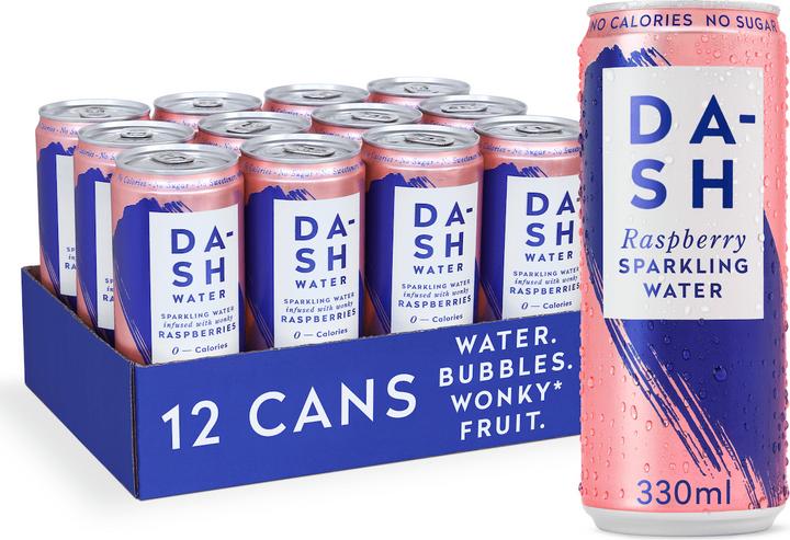 Actual product image Dash Water Raspberries (12 x 33 cl)