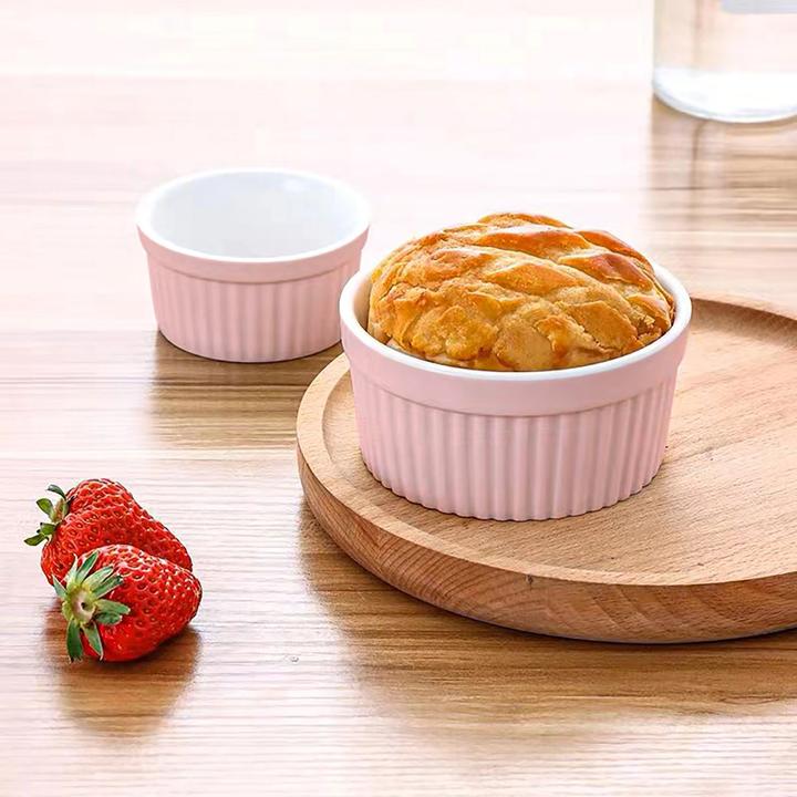 Actual product image Intirilife Set of 6 Soufflé Moulds Casserole Dishes