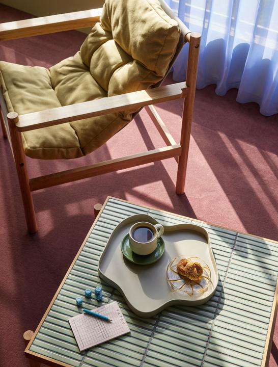 Actual product image Hübsch Tile Coffee Table Mint/Natural