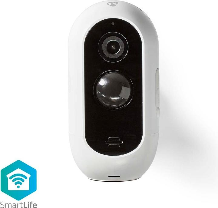Image du produit Nedis SmartLife Caméra d'extérieur Wi-Fi 1920x1080 IP65 Max. Autonomie de la batterie : 6 mois Stockage (1920 x 1080 Pixels)