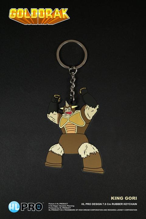 Actual product image High Dream Goldorak porte-clés caoutchouc King Gori 7 cm