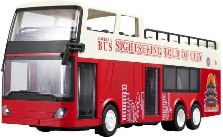 Actual product image Double Remote-controlled car 1:18 (red) (Sightseeing Bus) E640-003