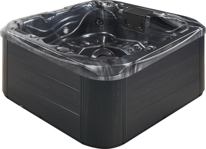 Produktbild Beliani Whirlpool Outdoor grau mit LED quadratisch 200 x 200 cm LASTARRIA (5 Pers.)