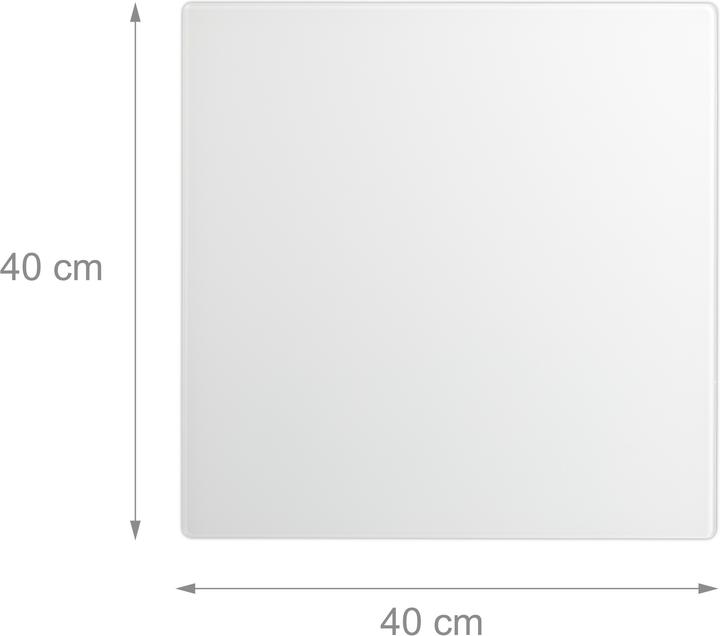 Actual product image Relaxdays Magnetic Dry Erase Board (Magnet board, 40 x 0.4 x 40 cm)
