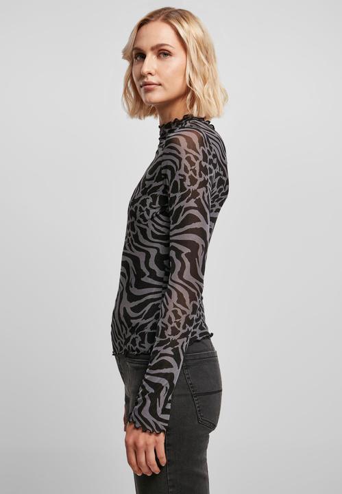 Immagine prodotto Urban Classics Donna AOP Mesh Turtleneck Longsleeve (4XL)