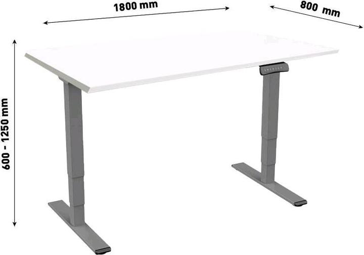 Produktbild Contini Höhenverstellbarer Bürotisch (11 x 88 x 188 cm)