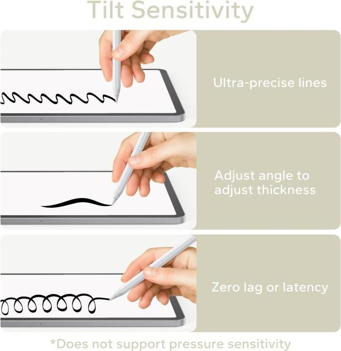 Image du produit Tech-Protect Stylet magnétique numérique 3 Magnetic Pen pour tablette iPad - Blanc