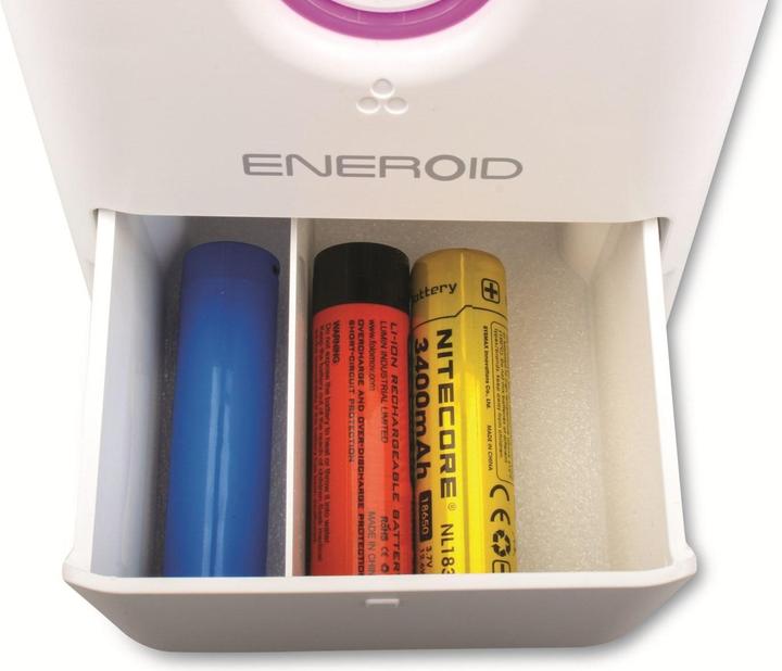 Productafbeelding Eneroid Ronde cel lader (1 Pcs., 18650, Lader zonder batterij)