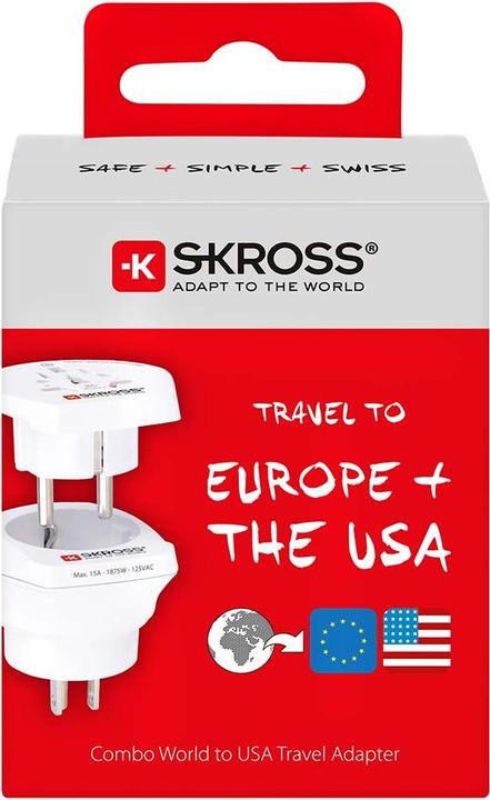 Actual product image Skross Travel adapter CA W to EU