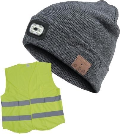 Produktbild Blue Electric LED Beanie - Mit Bluetooth-Headset, Lieferung inkl. Sicherheitsweste