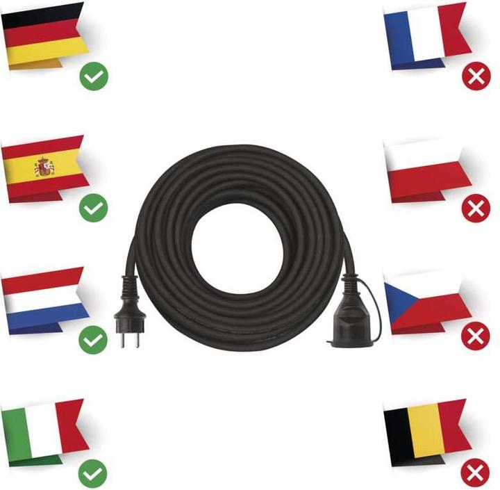Produktbild Emos Verlängerungskabel | SCHUKO IP44 1,5 mm 20 m (20 m)