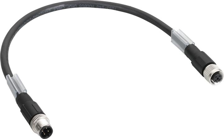 Produktbild Schneider Electric Bus-Kabel TM7 (Daisy Chain), gerade, M12B Stecker/Buchse, 0,3m TCSXCN1M1F03E