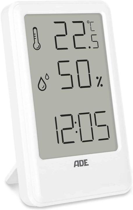 ADE Wetterstation Thermo-Hygrometer 11 cm, Weiss, Funktionen