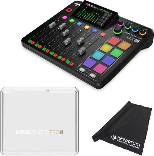 Produktbild RØDE Rodecaster Pro II mit RodeCover 2 mit Tuch (Studio- und Livemixer)