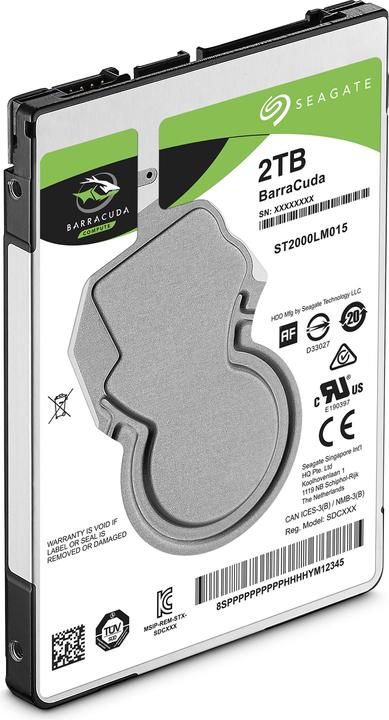Image du produit Seagate BarraCuda (2 To, 2.5", SMR)