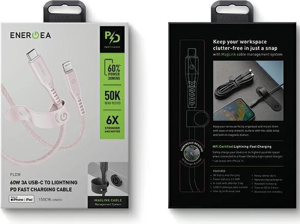 Actual product image Energea USB-C to Lightning cable (1.50 m, USB 3.2 Gen 1)