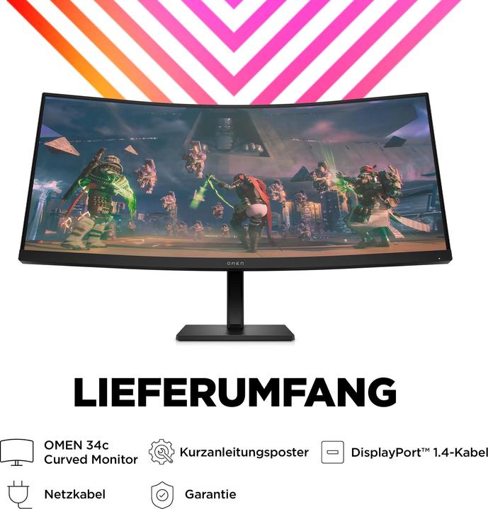 Immagine prodotto HP Omen 34c (3440 x 1440 pixel, 34")