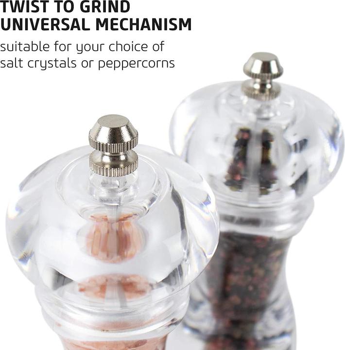 Actual product image Salter 7606 CLXR Modern Salt and Pepper Mills (Pepper, Salt)