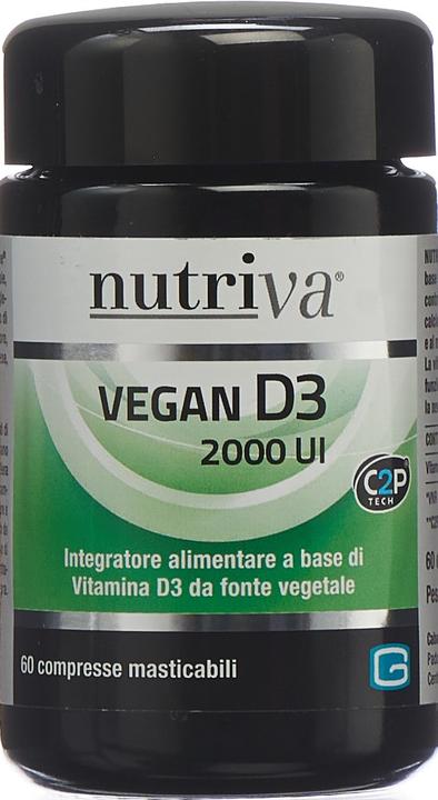 Actual product image Nutriva Vegan D3 Chewable (60 Piece, Pills, 182 g)