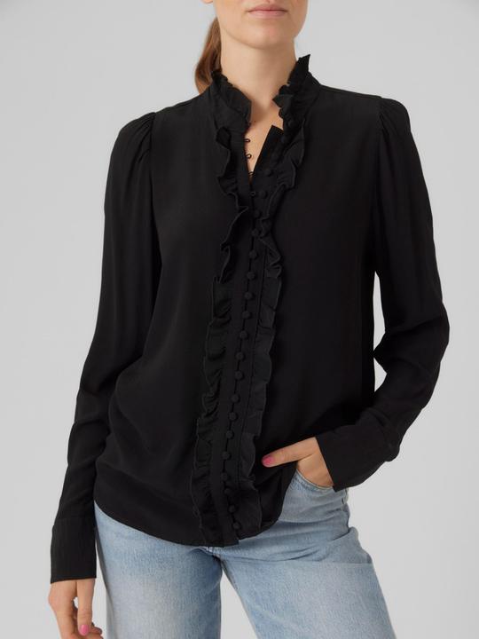 Produktbild Vero Moda Vmsella L/S Frill Shirt Wvn Exc Hemd (XS)