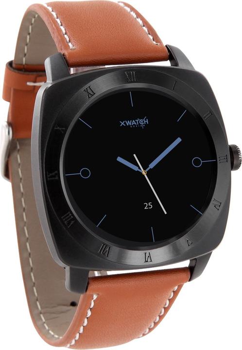 Image du produit Xlyne TFT, MTK2502C, Bluetooth 4.0, Li-Po Chrome noir - Cognac léger (45 mm)