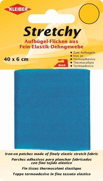 Kleiber Patch thermocollant Stretchy 40x60 cm bleu moyen (1 x)
