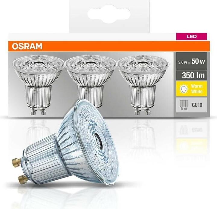 Image du produit Osram Led Base Par16 (GU10, 4.30 W, 350 lm, 3 x, F)