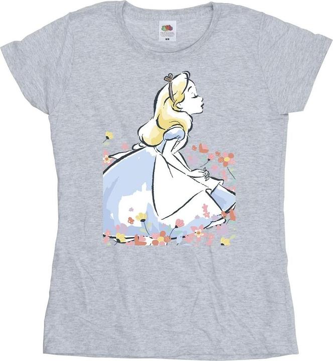 Disney Alice In Wonderland Sketch Flowers TShirt (M)
